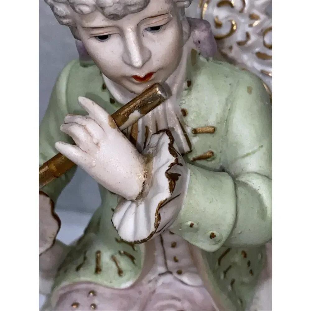 Andrea by Sadek Handpainted Porcelain Figurine Man Woman Set Occupied Japan READ